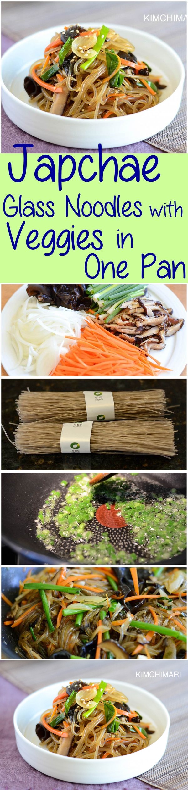 Korean Glass Noodles (Japchae