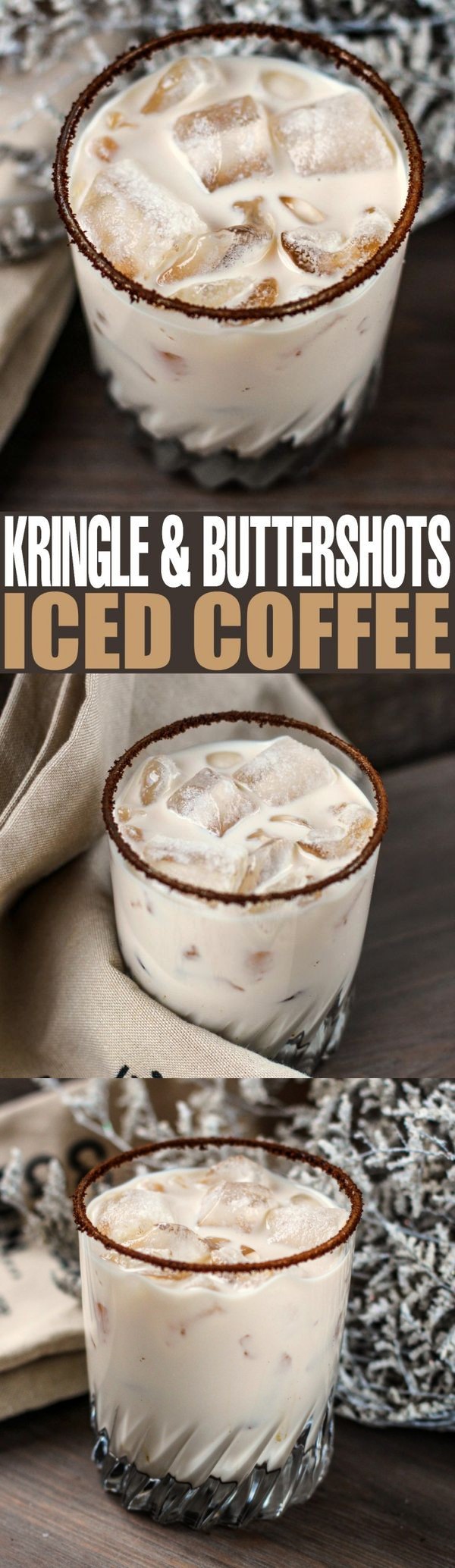 Kringle and Buttershots Iced Coffee