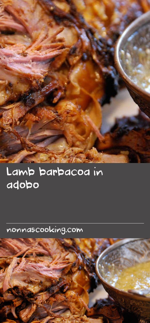 Lamb barbacoa in adobo
