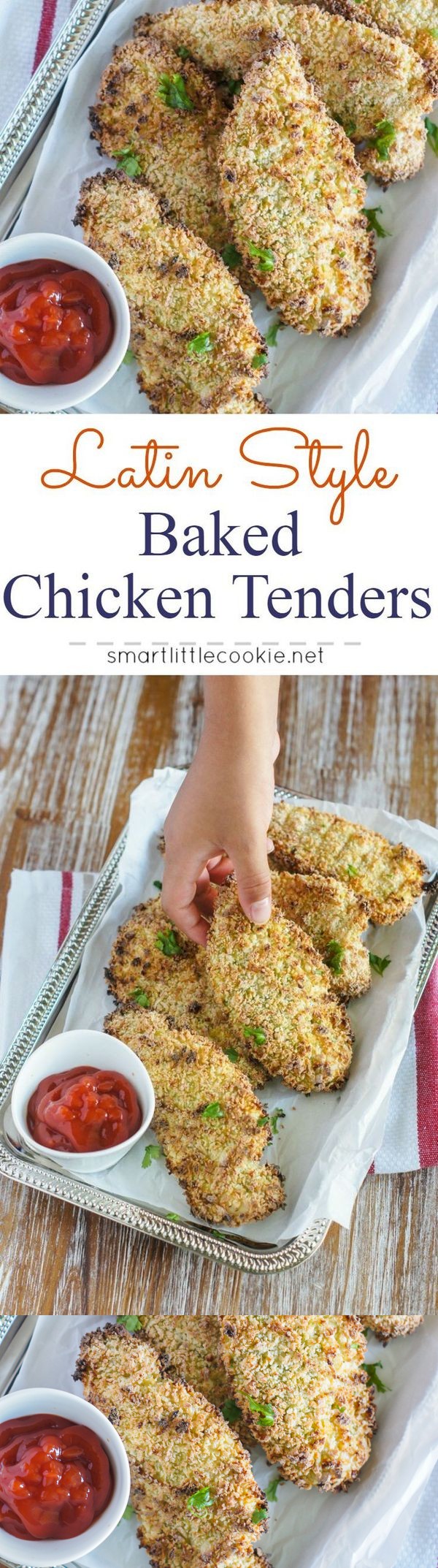 Latin Style Crispy Baked Chicken Tenders