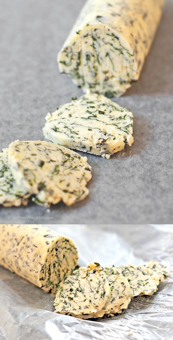 Lemon Basil Garlic Butter