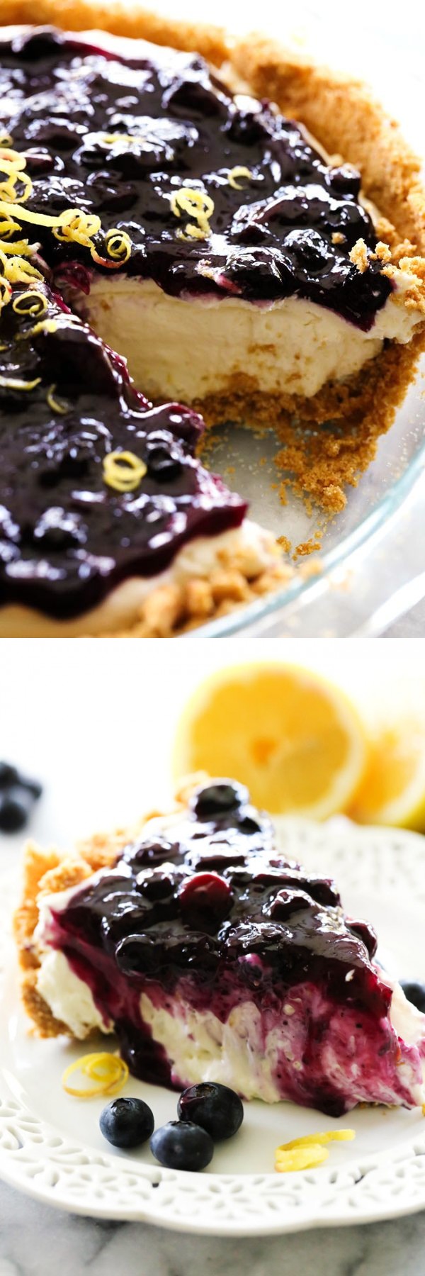 Lemon Blueberry Cream Pie