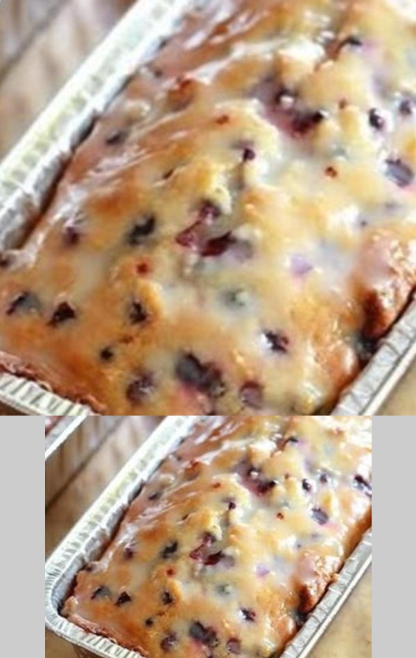 Lemon blueberry quickbread