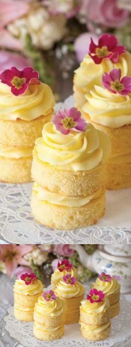 Lemon Buttercream Cakes