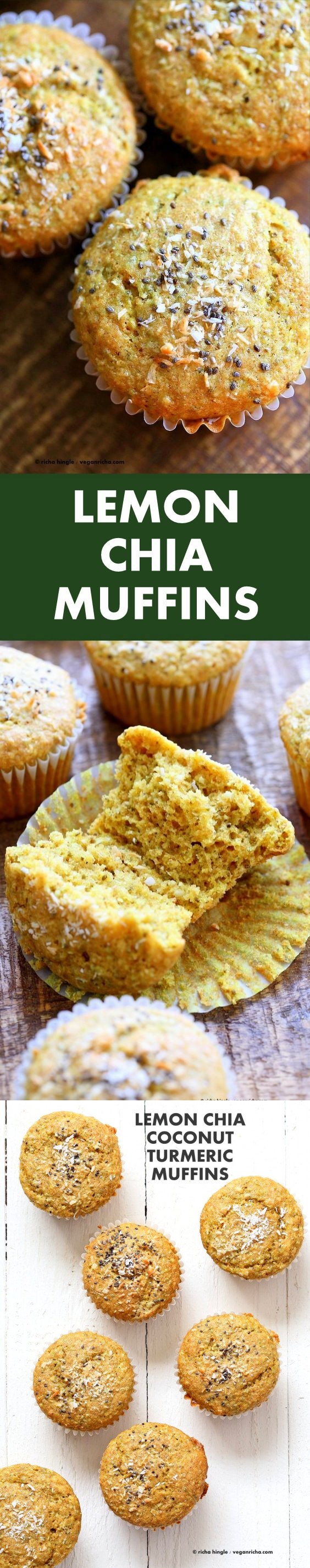 Lemon Coconut Chia Muffins