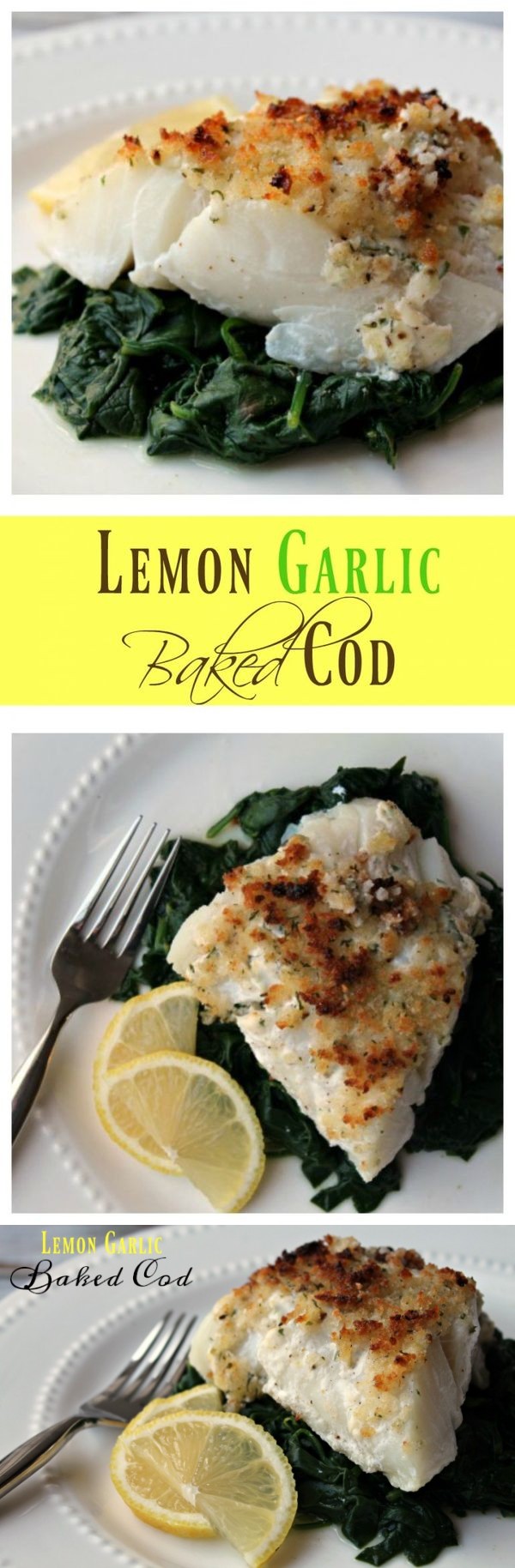 Lemon Garlic Baked Cod