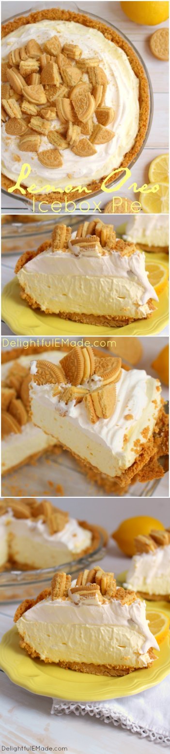 Lemon Oreo Icebox Pie