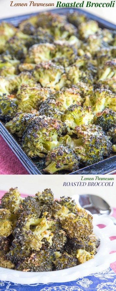 Lemon Parmesan Roasted Broccoli