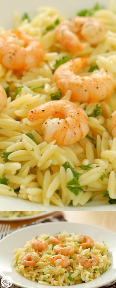 Lemon Pepper Shrimp Orzo