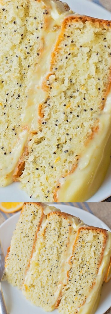 Lemon Poppy Seed Layer Cake