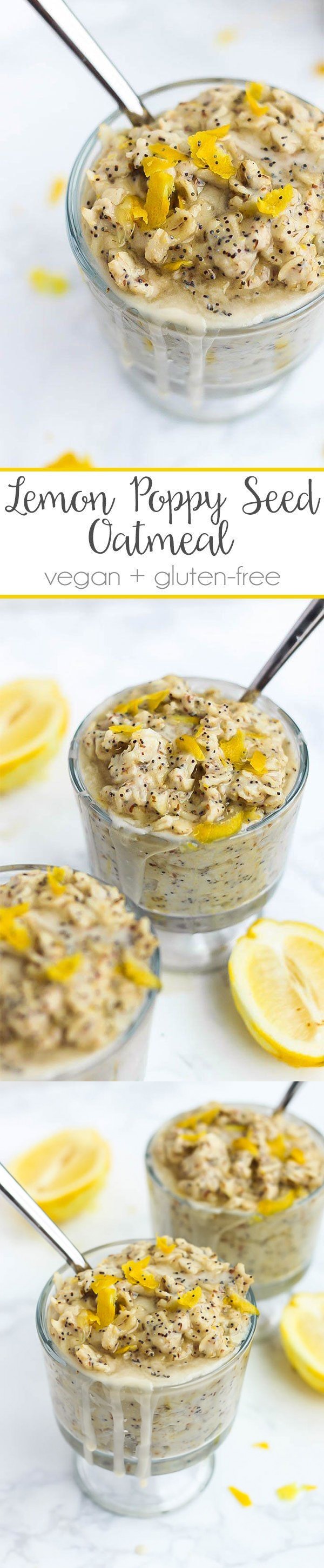 Lemon Poppy Seed Oatmeal