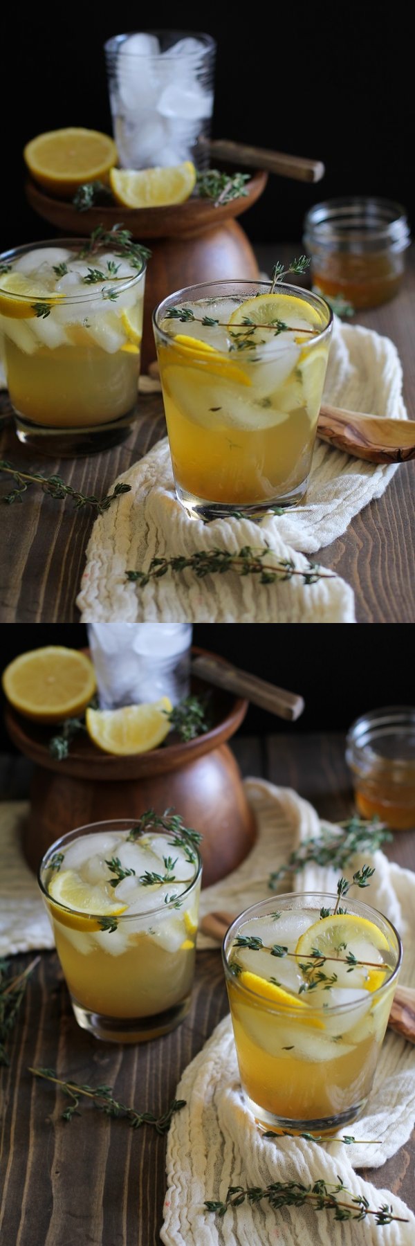 Lemon Thyme Bourbon Cocktails