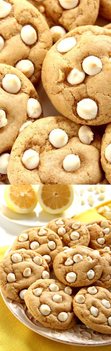 Lemon White Chocolate Chip Cookies