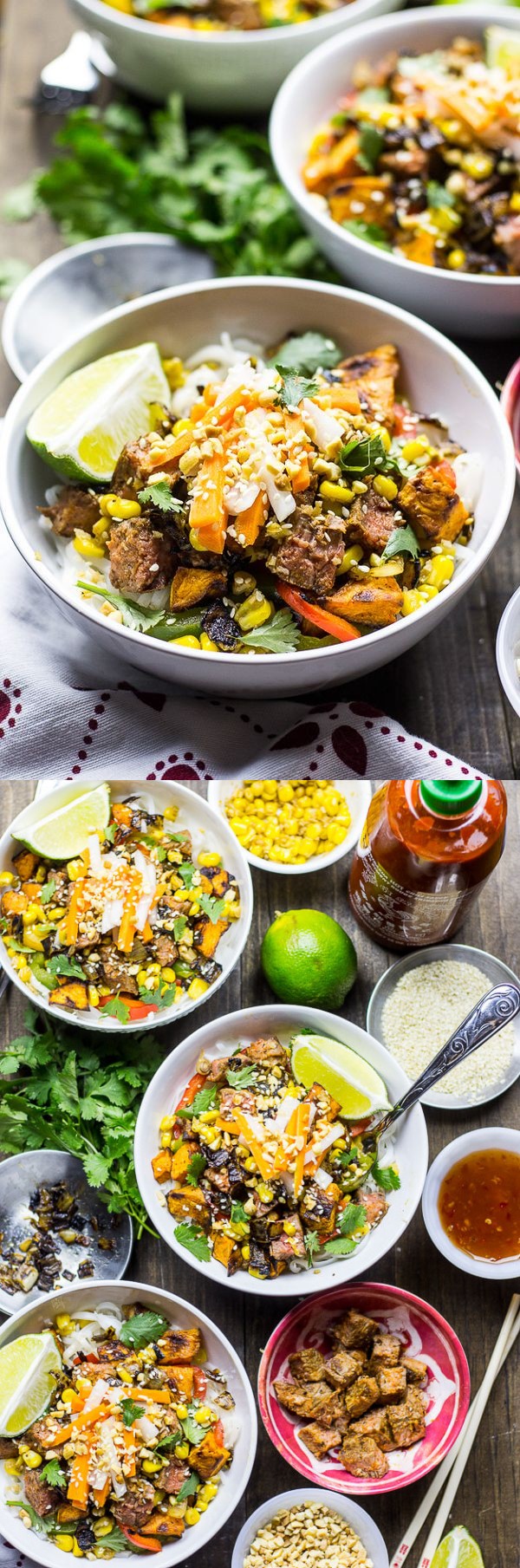 Lemongrass Steak Noodle Bowls