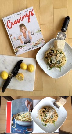 Lemony Arugula Spaghetti Cacio e Pepe