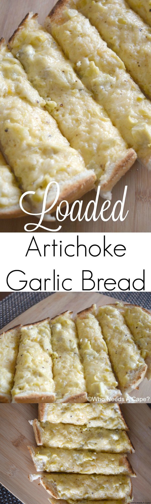 Loaded Artichoke Garlic Bread