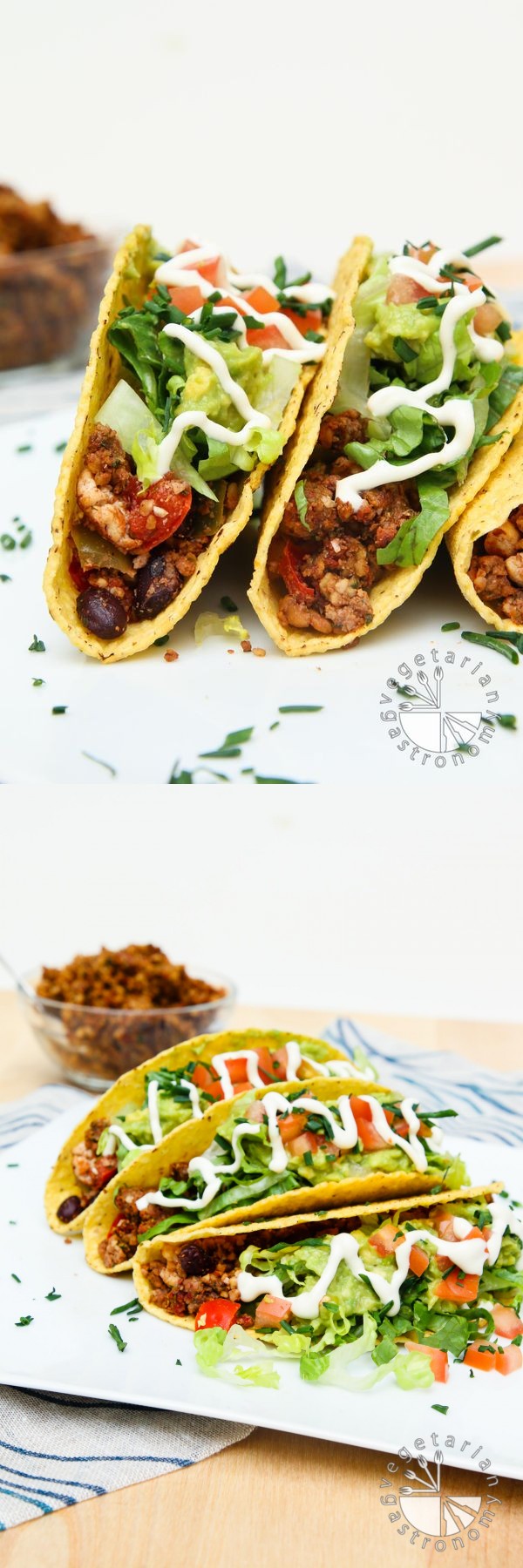 Loaded Black Bean Tofu Tacos with Walnut Crumble