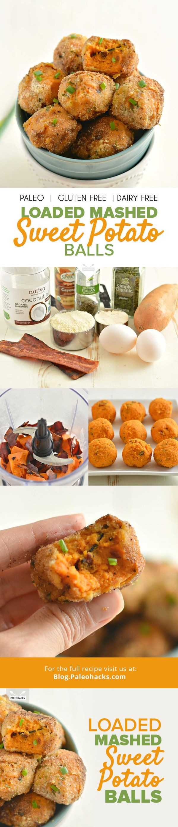 Loaded Mashed Sweet Potato Balls Recipe by Megan Olson