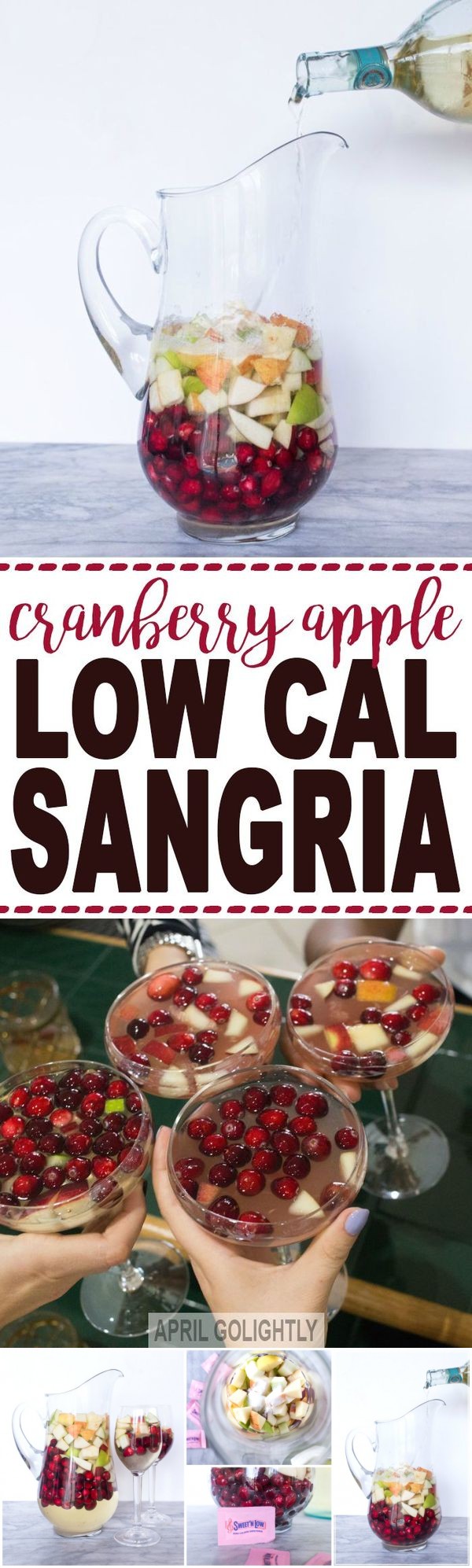 Low-Cal Cranberry Apple Sangria