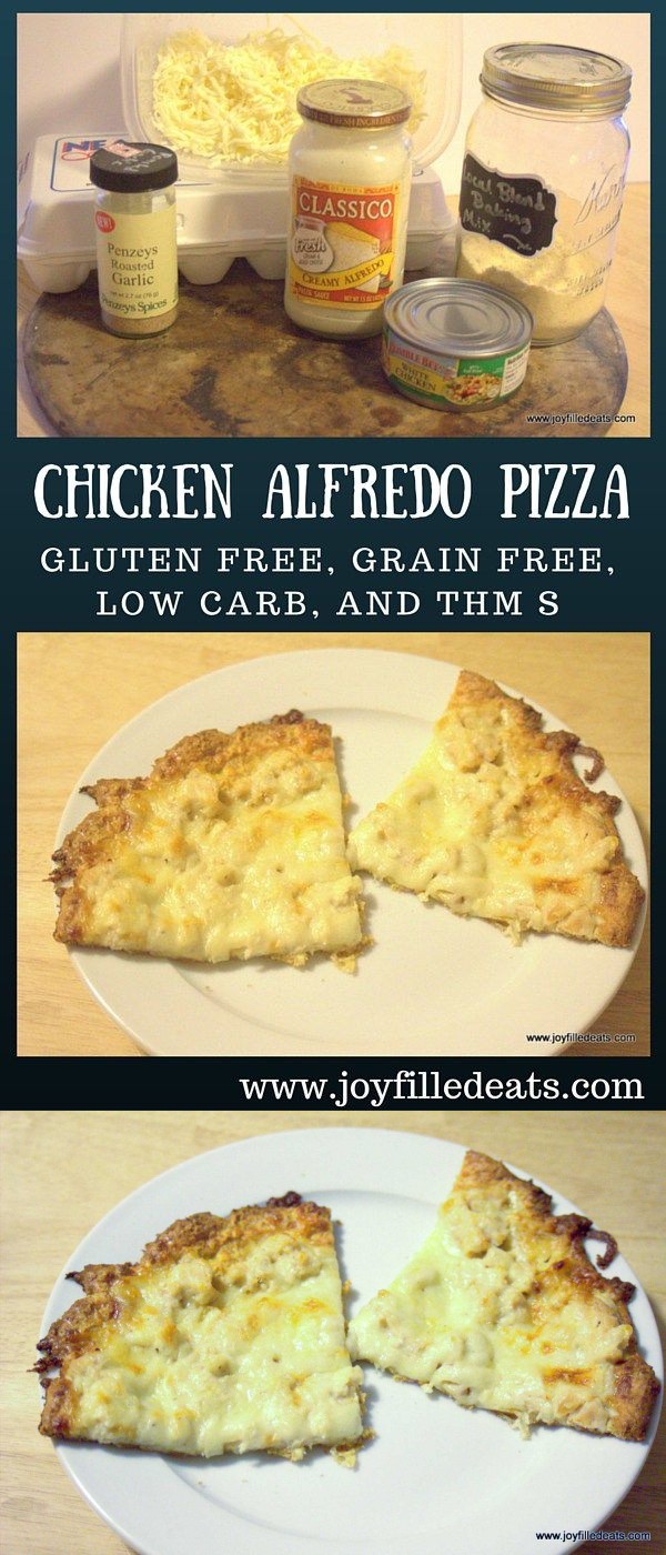 Low Carb Chicken Alfredo Pizza