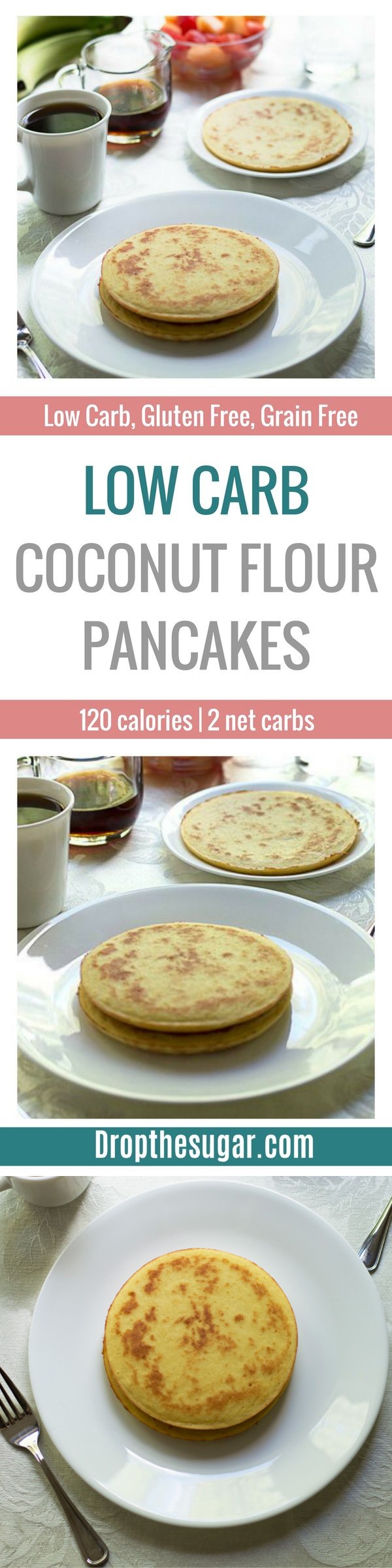 Low Carb Coconut Flour Pancakes