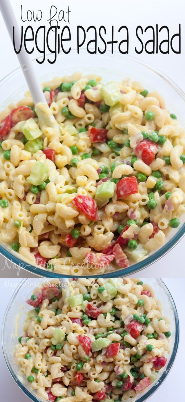 Low Fat Pasta Salad with Vegetables