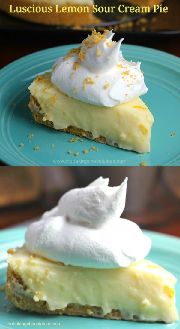 Luscious Lemon Sour Cream Pie