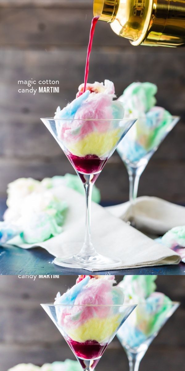 Magic Cotton Candy Martini