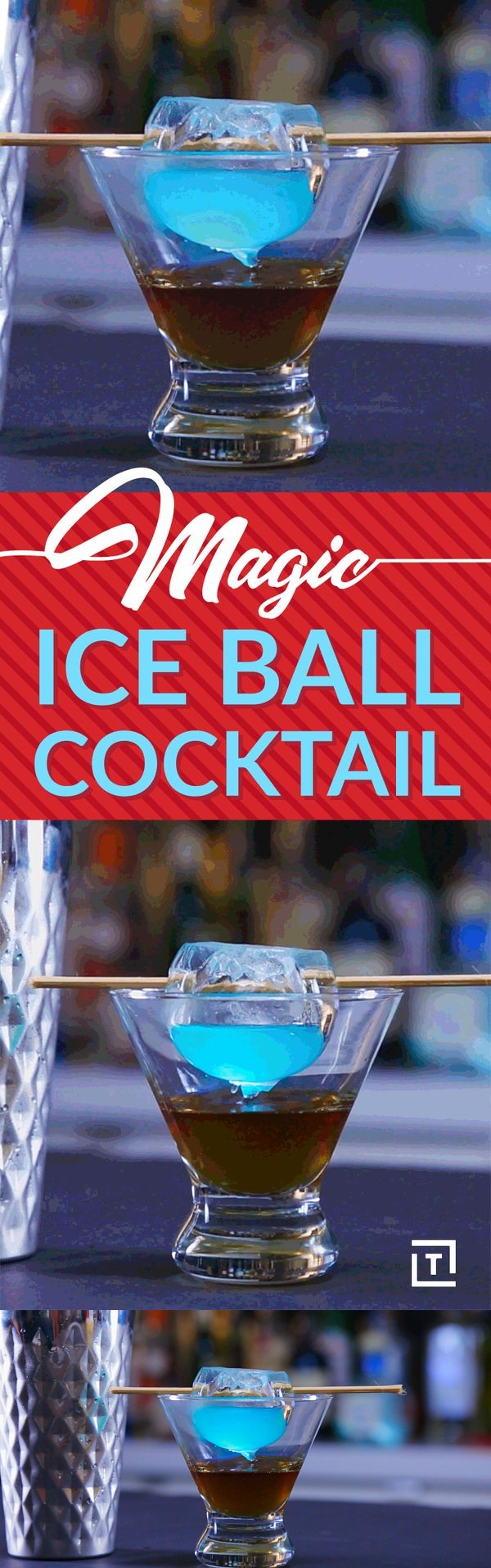 Magic Ice Ball Cocktail