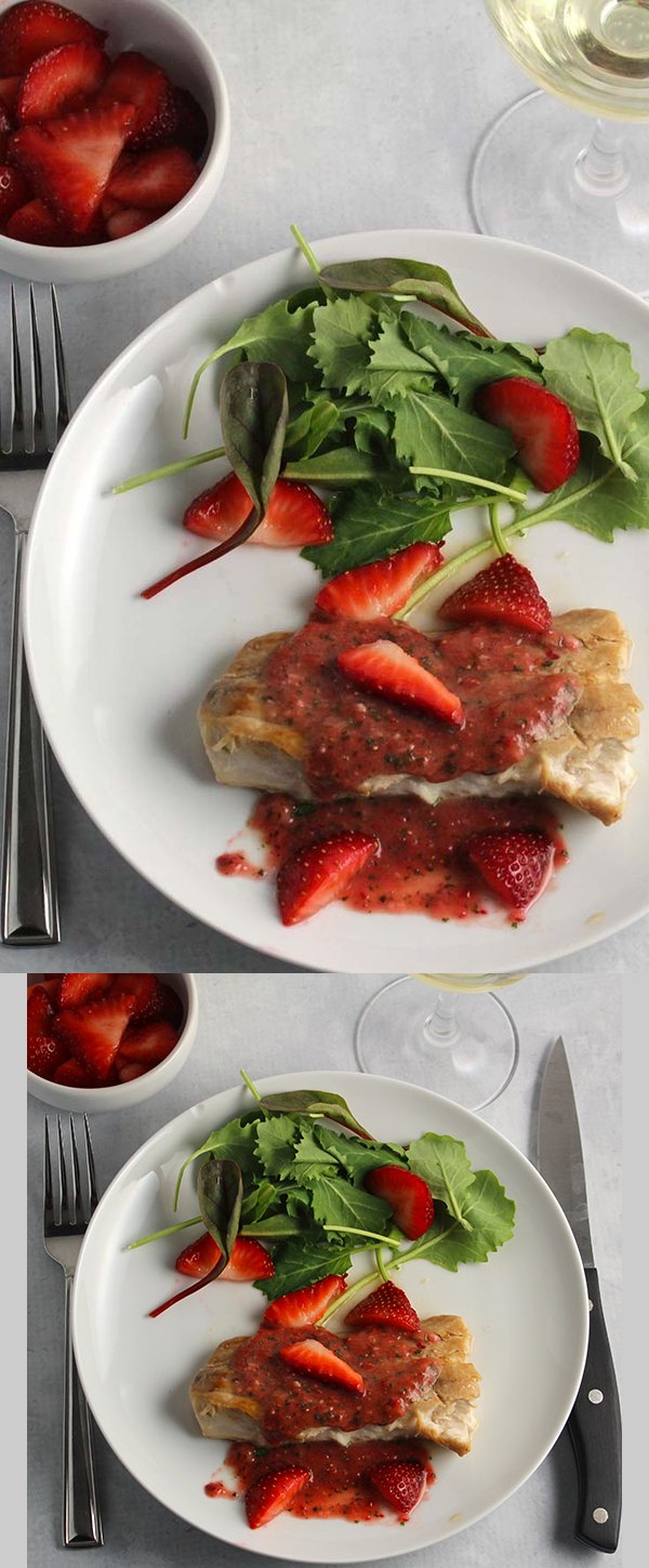 Mahi Mahi with Strawberry Sauce