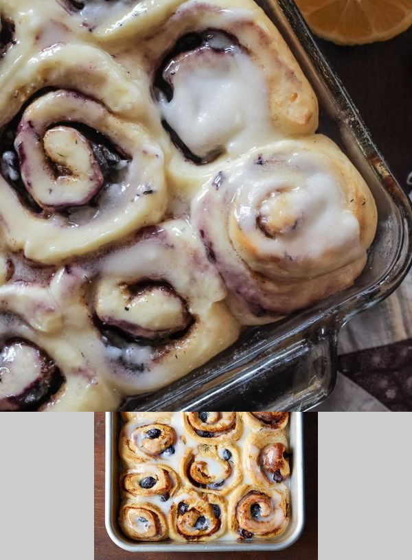 Make-Ahead Alaska Blueberry, Lemon, and Thyme Cinnamon Rolls