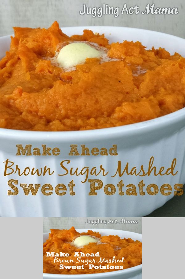 Make Ahead Brown Sugar Mashed Sweet Potatoes