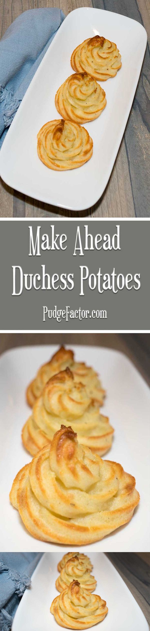 Make Ahead Duchess Potatoes