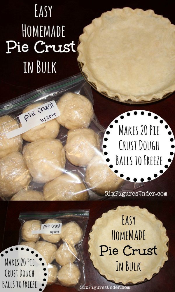 Making Homemade Pie Crust in Bulk