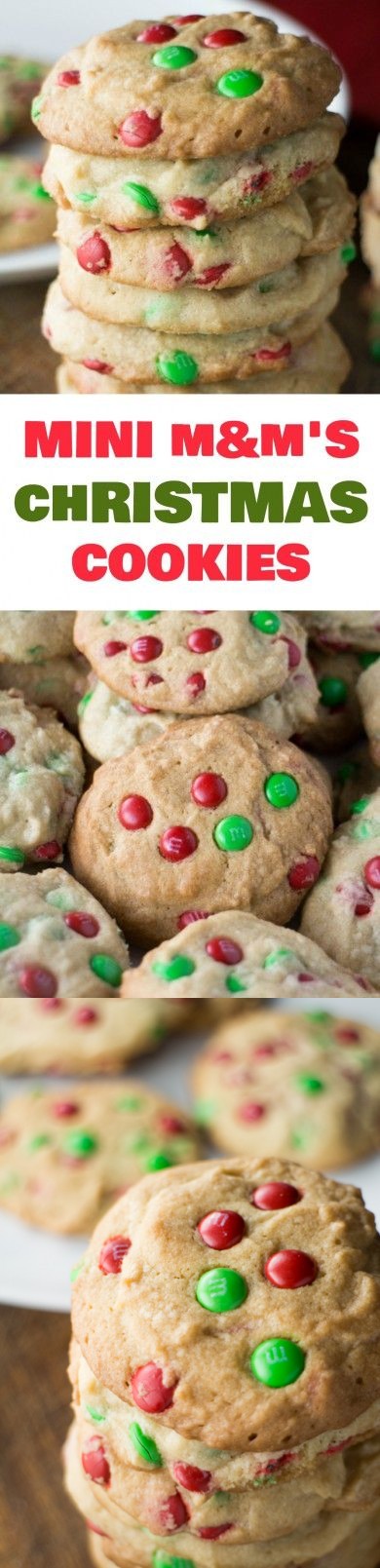 M&M Mini's Holiday Christmas Cookies