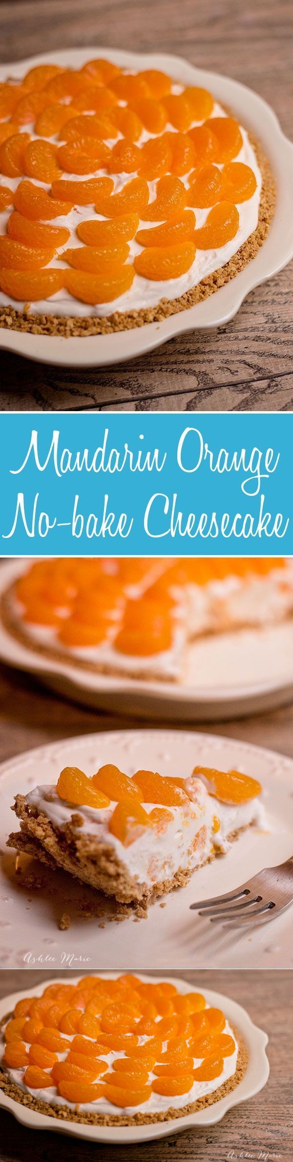 Mandarin Orange No Bake Cheesecake