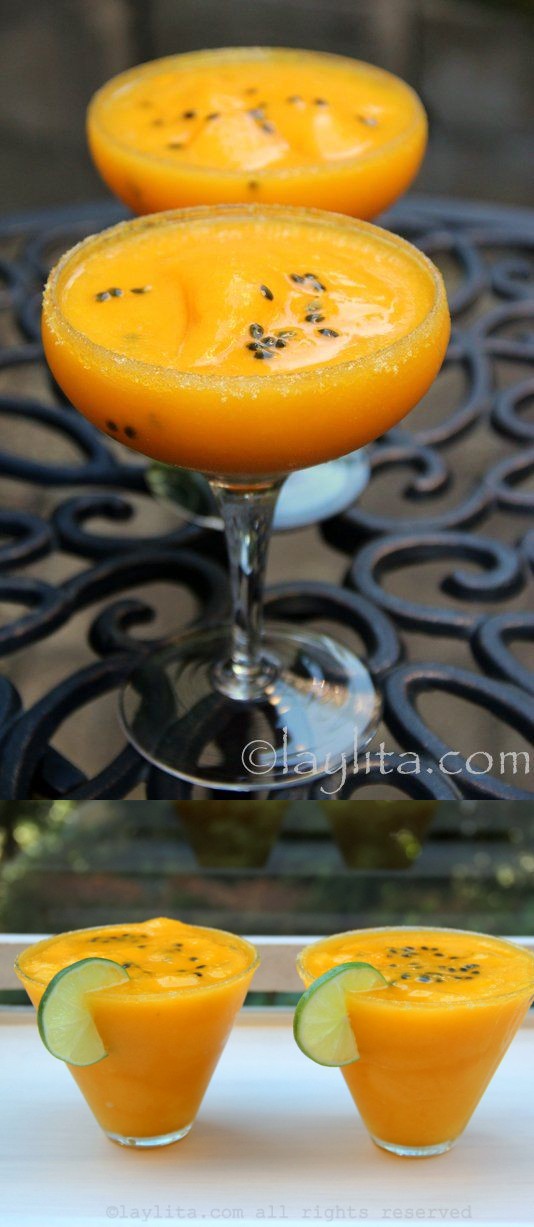 Mango passion fruit margarita