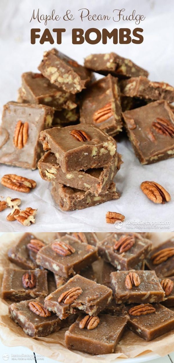 Maple & Pecan Fudge Fat Bombs