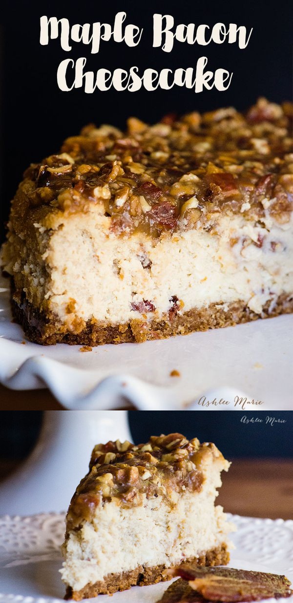 Maple bacon cheesecake