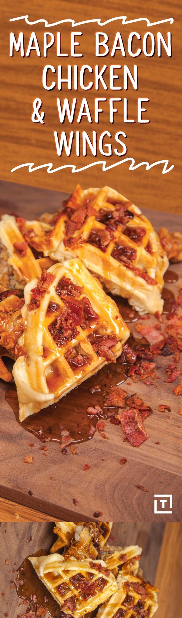 Maple, Bacon, Chicken & Waffle Wings