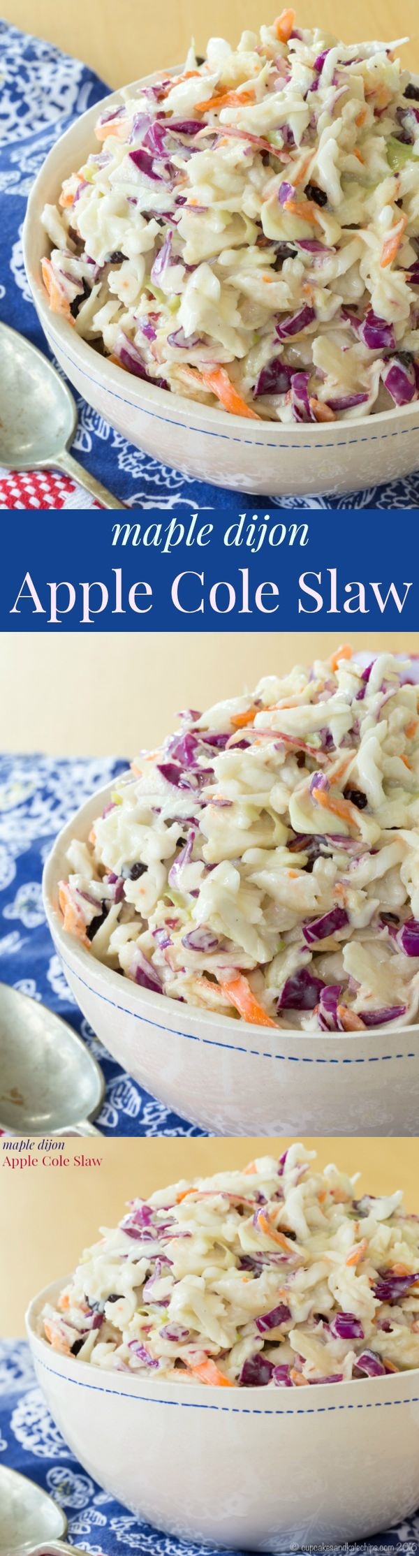 Maple Dijon Apple Cole Slaw