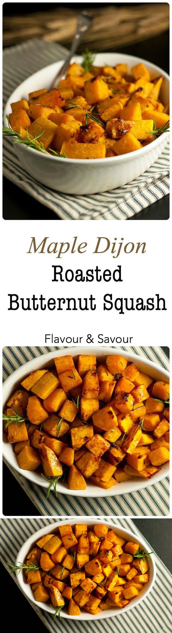 Maple Dijon Roasted Butternut Squash