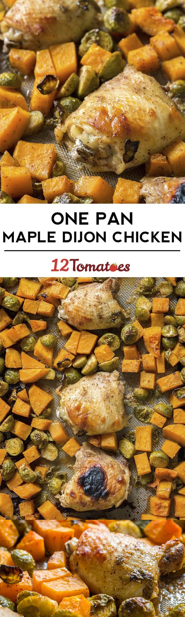 Maple Dijon Roasted Chicken And Veggies