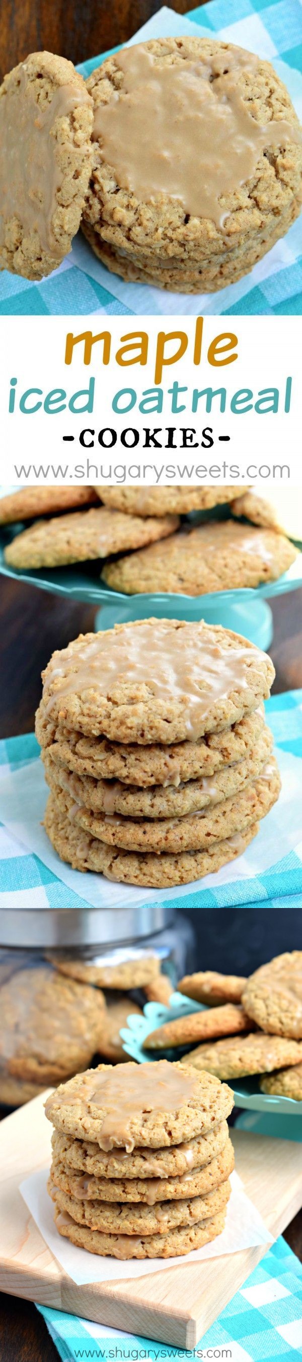 Maple Iced Oatmeal Cookies