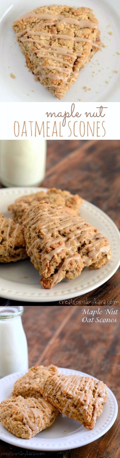 Maple Nut Oatmeal Scones