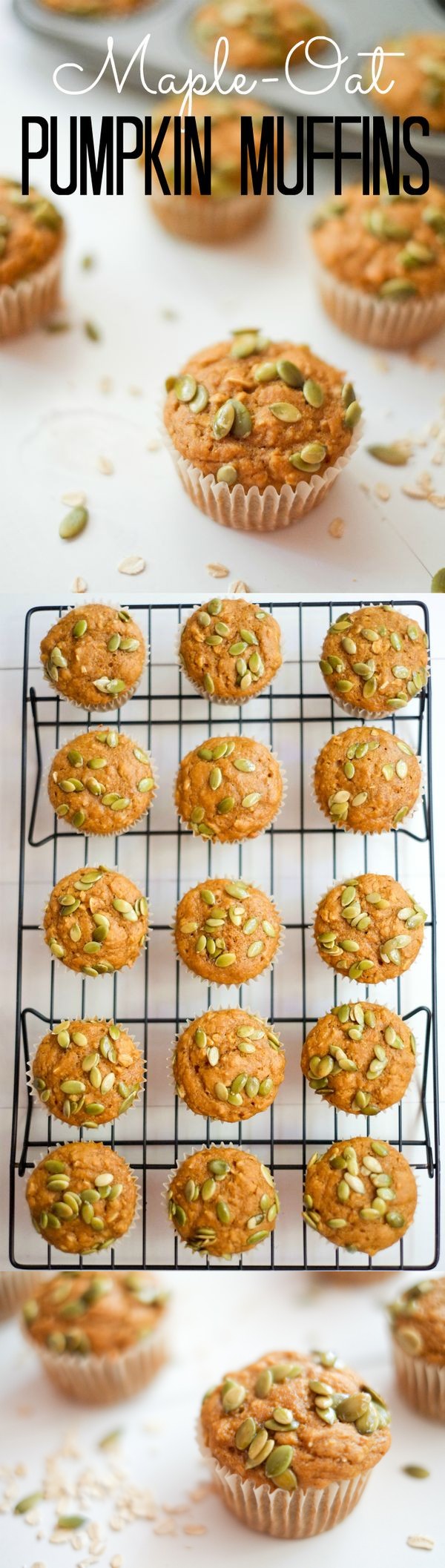 Maple-Oat Pumpkin Muffins