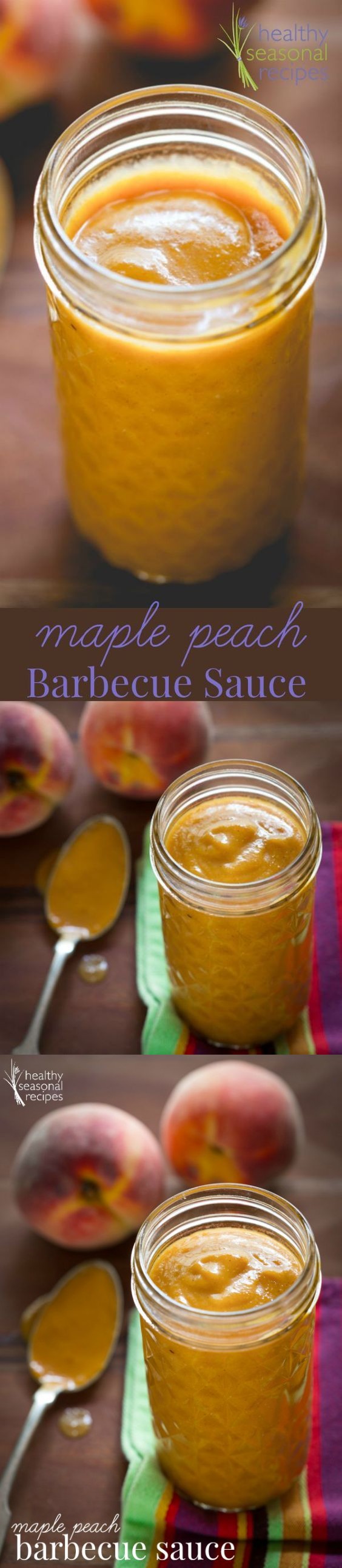 Maple peach barbecue sauce