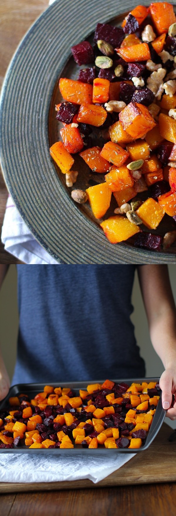 Maple Roasted Butternut Squash and Beets