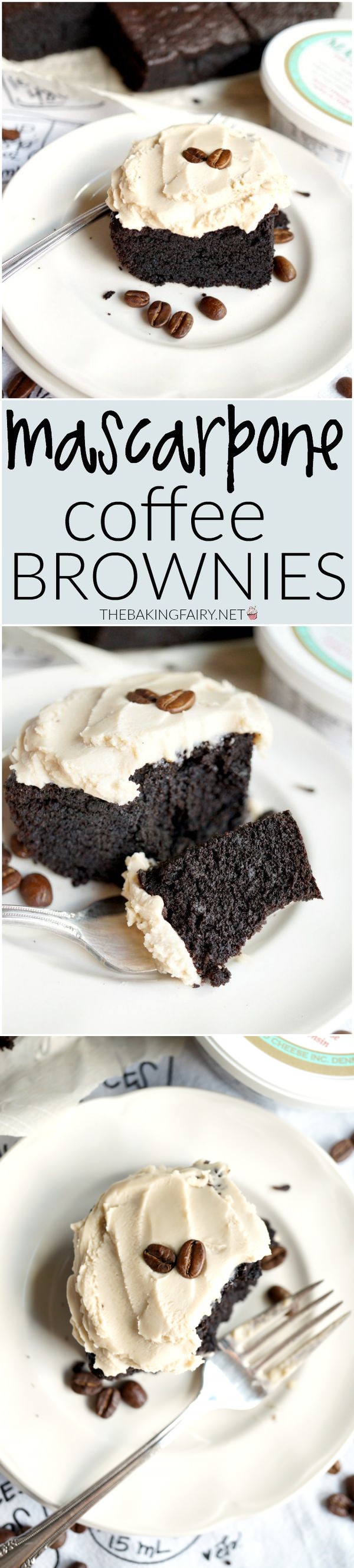 Mascarpone coffee brownies