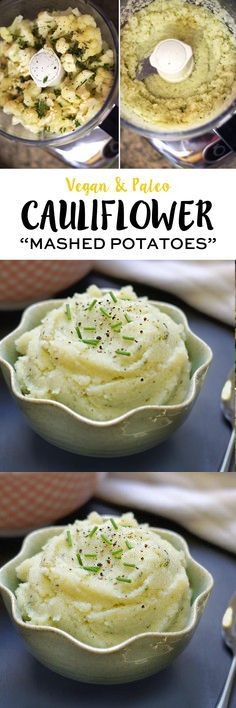 Mashed Cauliflower (Vegan, Paleo